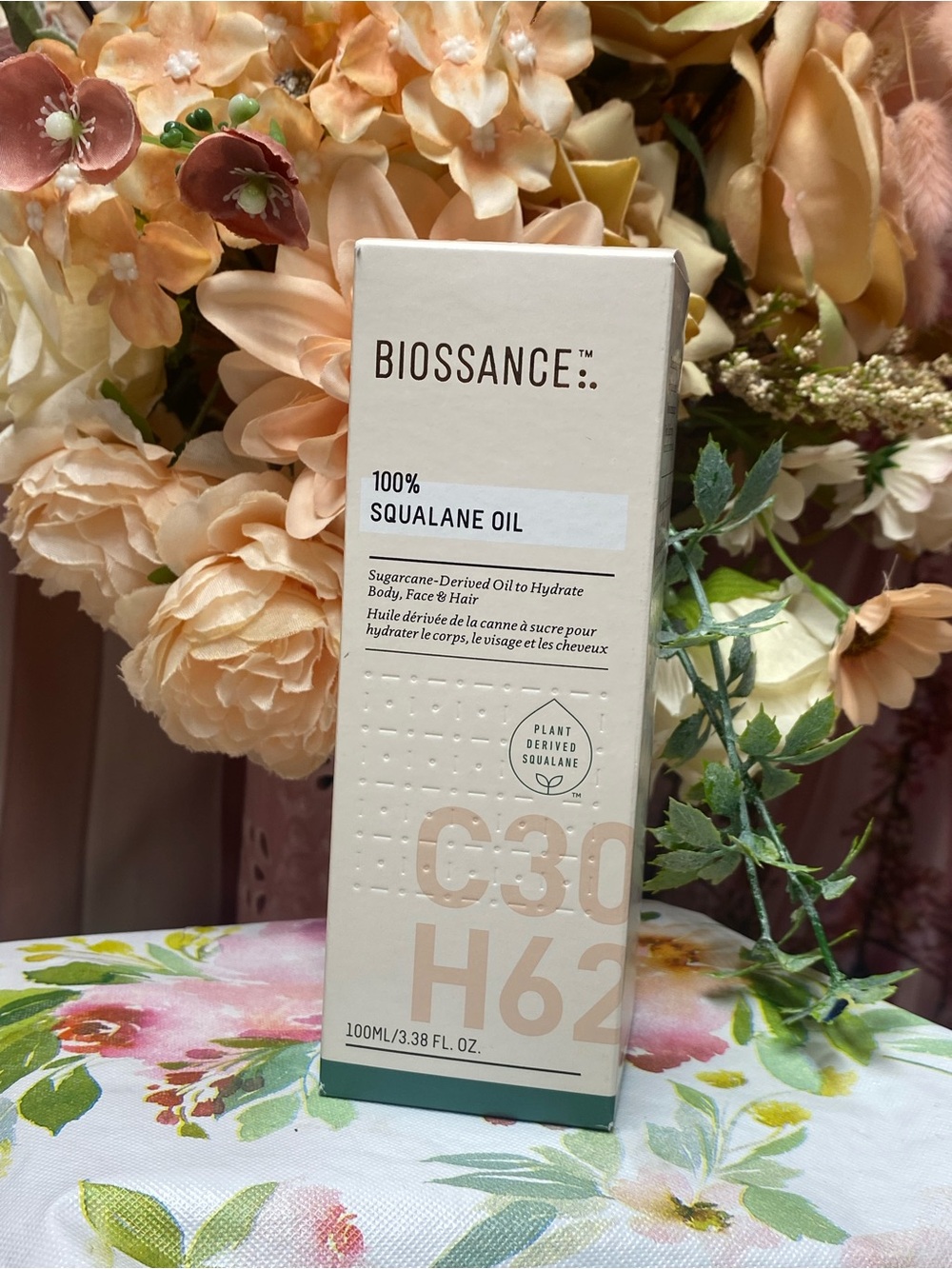 Biossance 100% Squalane Oil — Hydrating Facial & Body Oil (Beige)